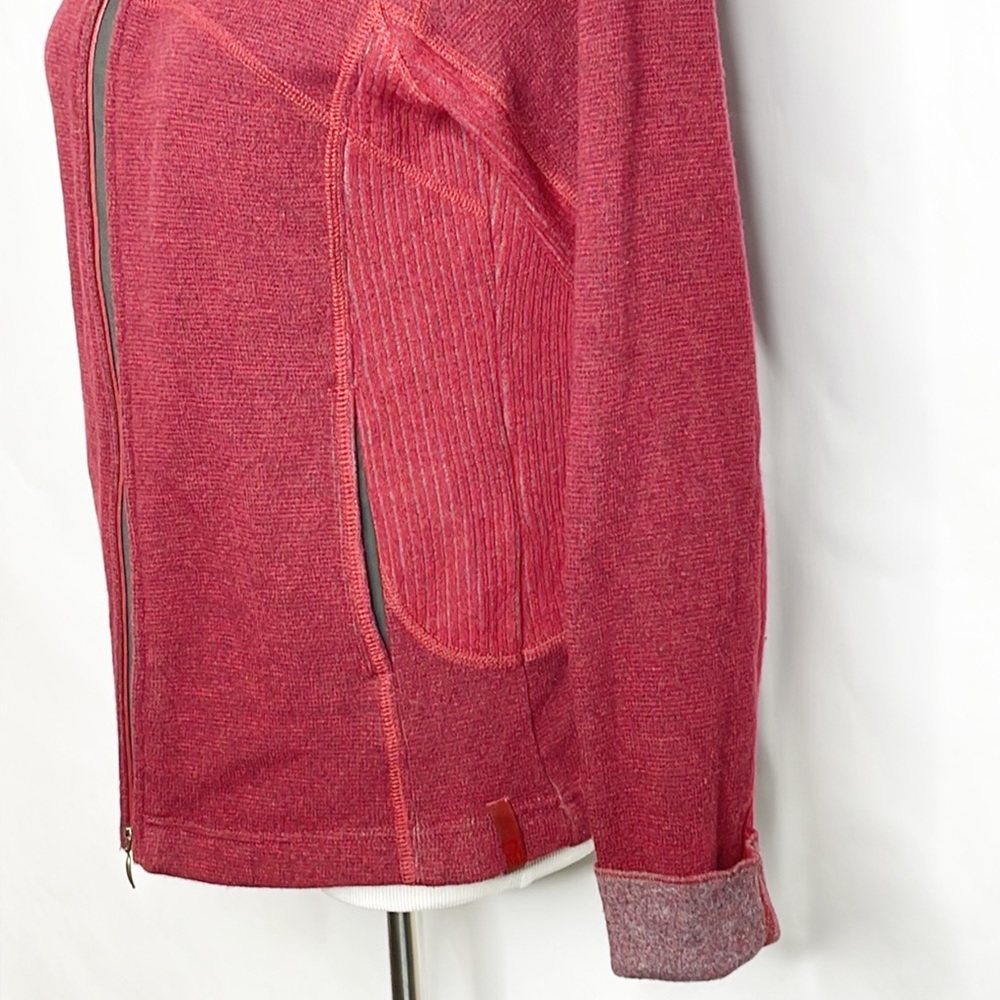 Mountain Hardwear Burgundy Wool Blend Jacket (M) - Picture 5 of 11